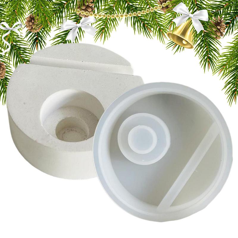Christmas Tree Mold Candle Holder Making Mould Silicone Plaster Molds Resin Candle Holder Mold Cement Mould Epoxy Casting Molds