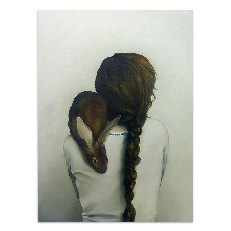 Tuval Boyama Çiçekler Kuş Tüyleri Kadın Soyut Duvar Sanat Baskı Posteri Resim Dekoratif Boyama Oturma Odası Dekorasyon