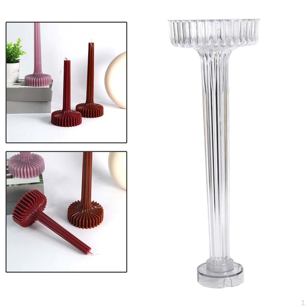 3D Geometric Stripe Candle Handmade DIY Tools Home Decor Making Decorative Casting Craft