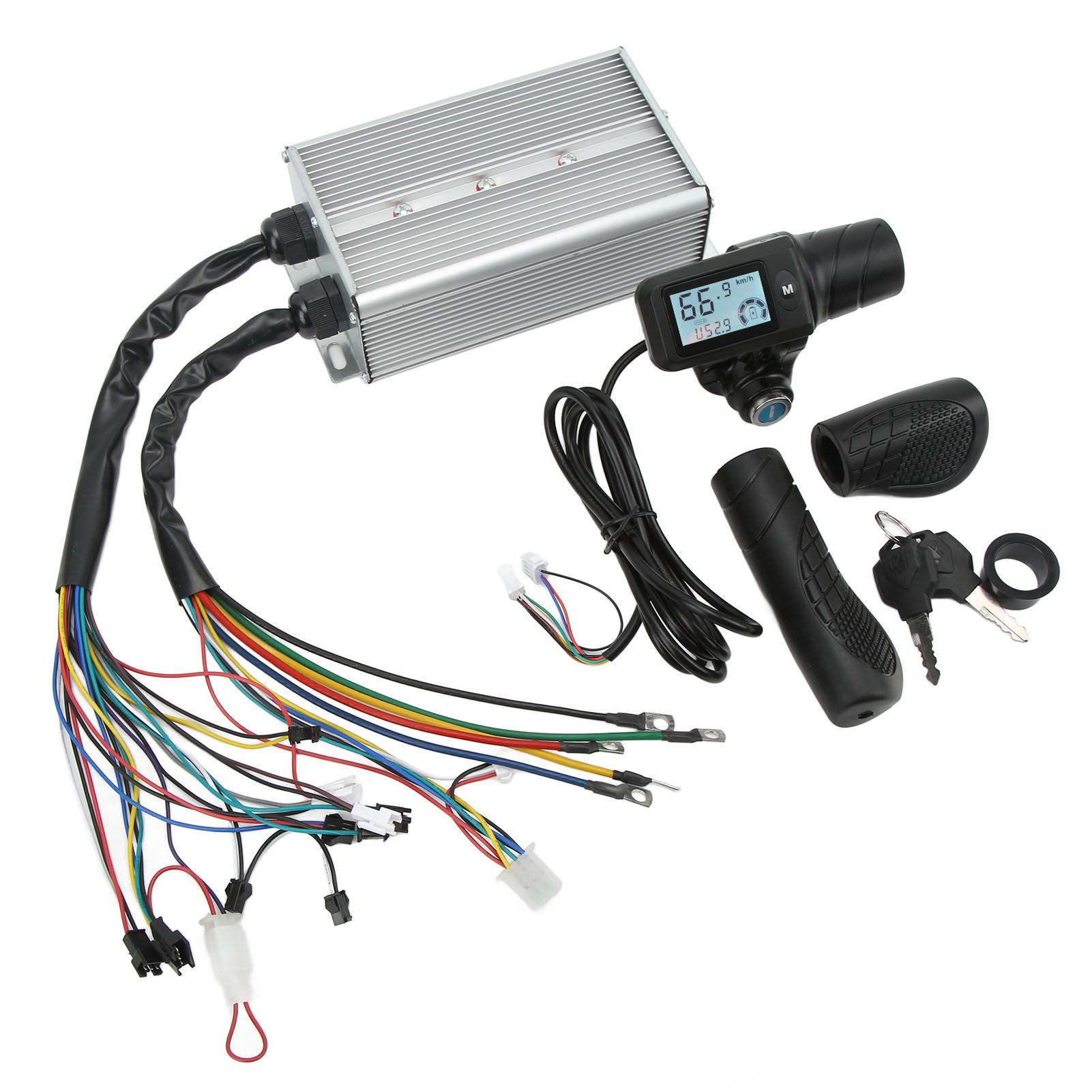 

1500 Вт 36 В 48 В бесщеточный двигатель контроллер комплект дроссель ЖК-панель с фиксатором скорости переключения передач для