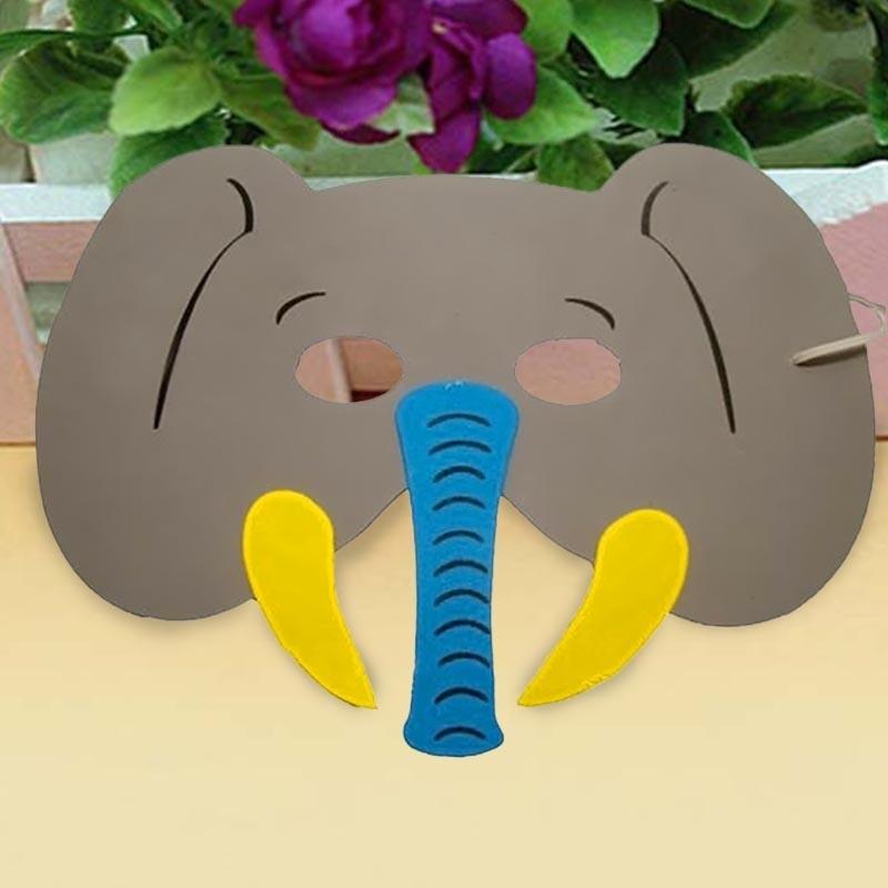 12 unids/set máscaras de animales para niños todas las ocasiones bolsa de fiesta de cumpleaños juguetes de relleno de espuma