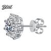 Daily Wear Earrings 1 Pair Stud Hexagonal White Cubic Zirconia
