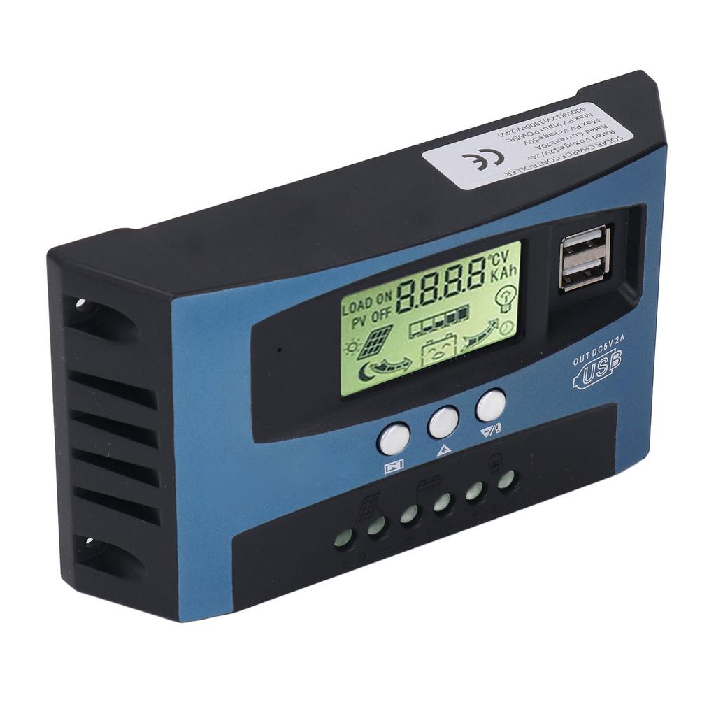 Solar Charge Controller MPPT Tracking Charging Real Time Digital Display Solar PV Charge Controller 12V 24V 70A