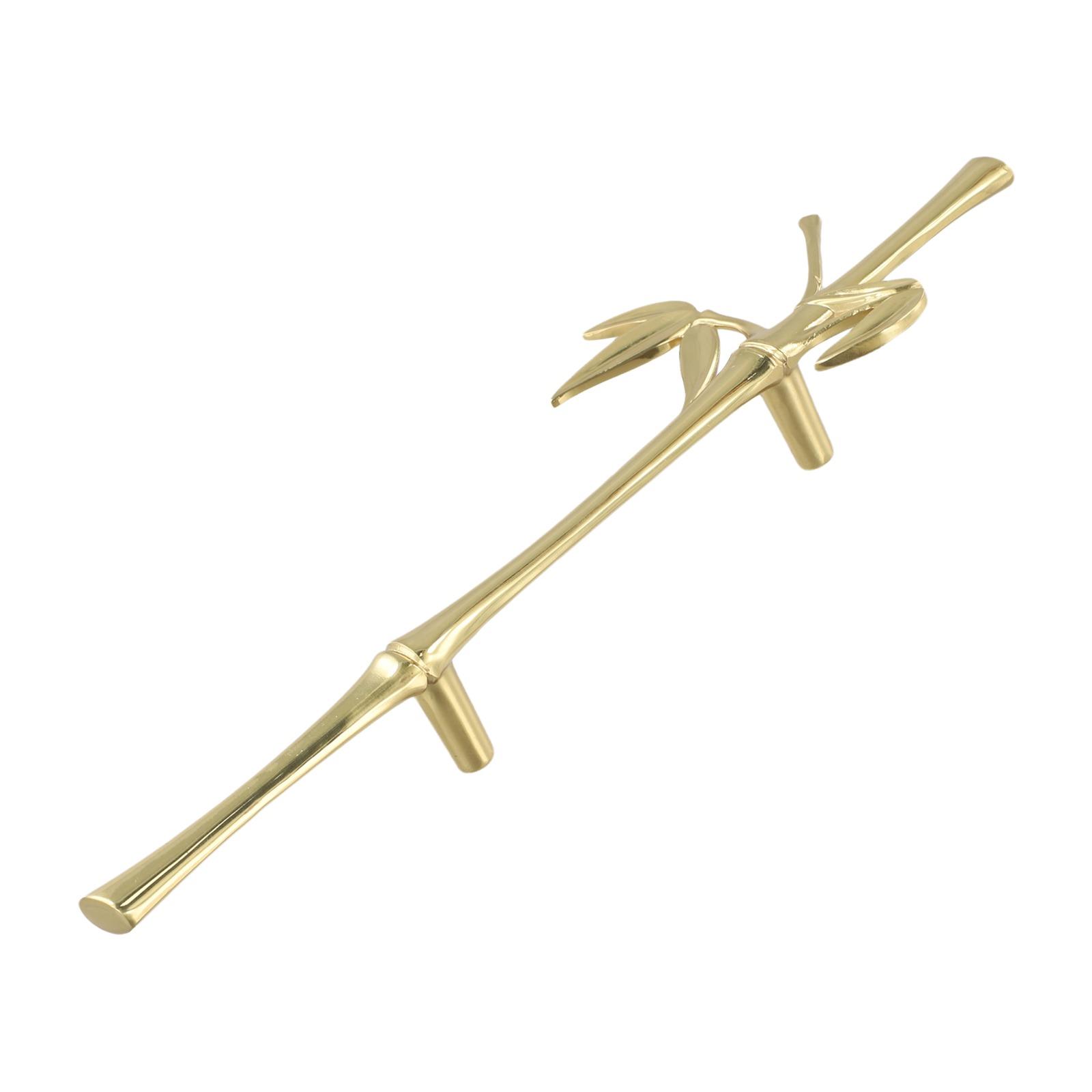 Easy Installation Drawer Handle Stylish Handle Elegant Drawer Pull Unique Branch Shape Solid Brass Construction
