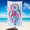 Asciugamano da Spiaggia Raccogli Sogni Bianco e Nero Stampa Tribale Boho Asciugatura Rapida Resistente alla Sabbia Assorbente per Spiaggia Piscina Viaggio Vacanza
