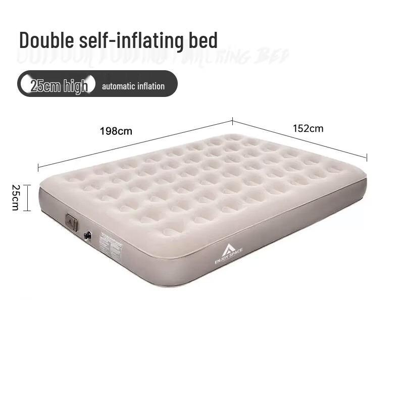 WEZHO Double Self-Inflating Flocked Air Mattress