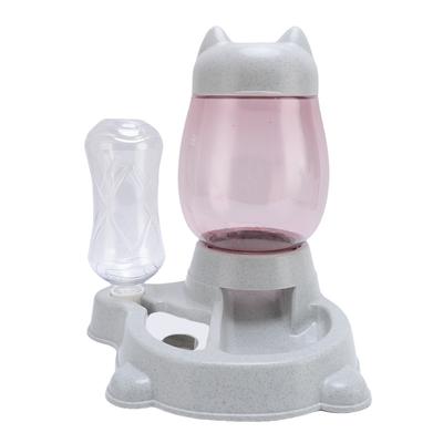 Automatischer Haustierwasserspender mit Napf Multifunktionales Großraum-Futter- und Wasserspender-Set