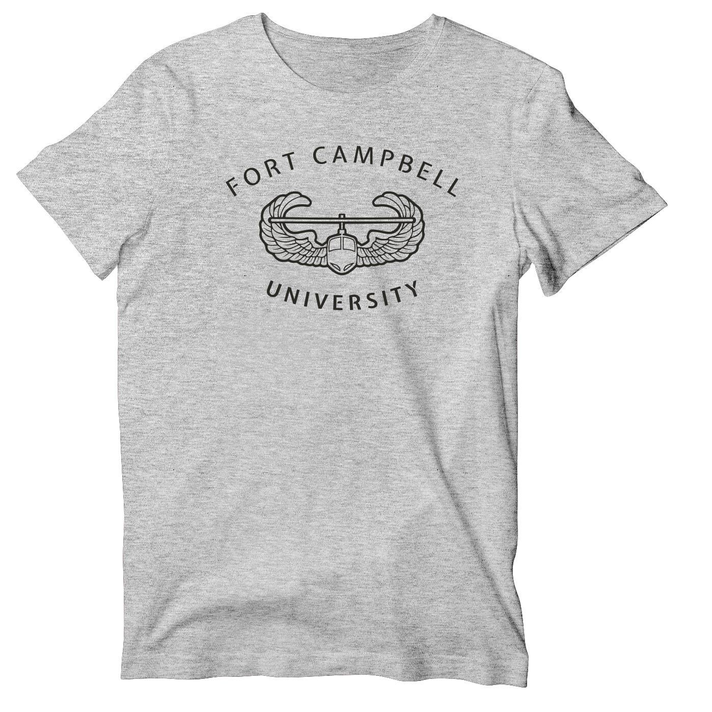 Fort Campbell University Air Assault Short Sleeve Unisex T-shirt, US Army Shirt S
