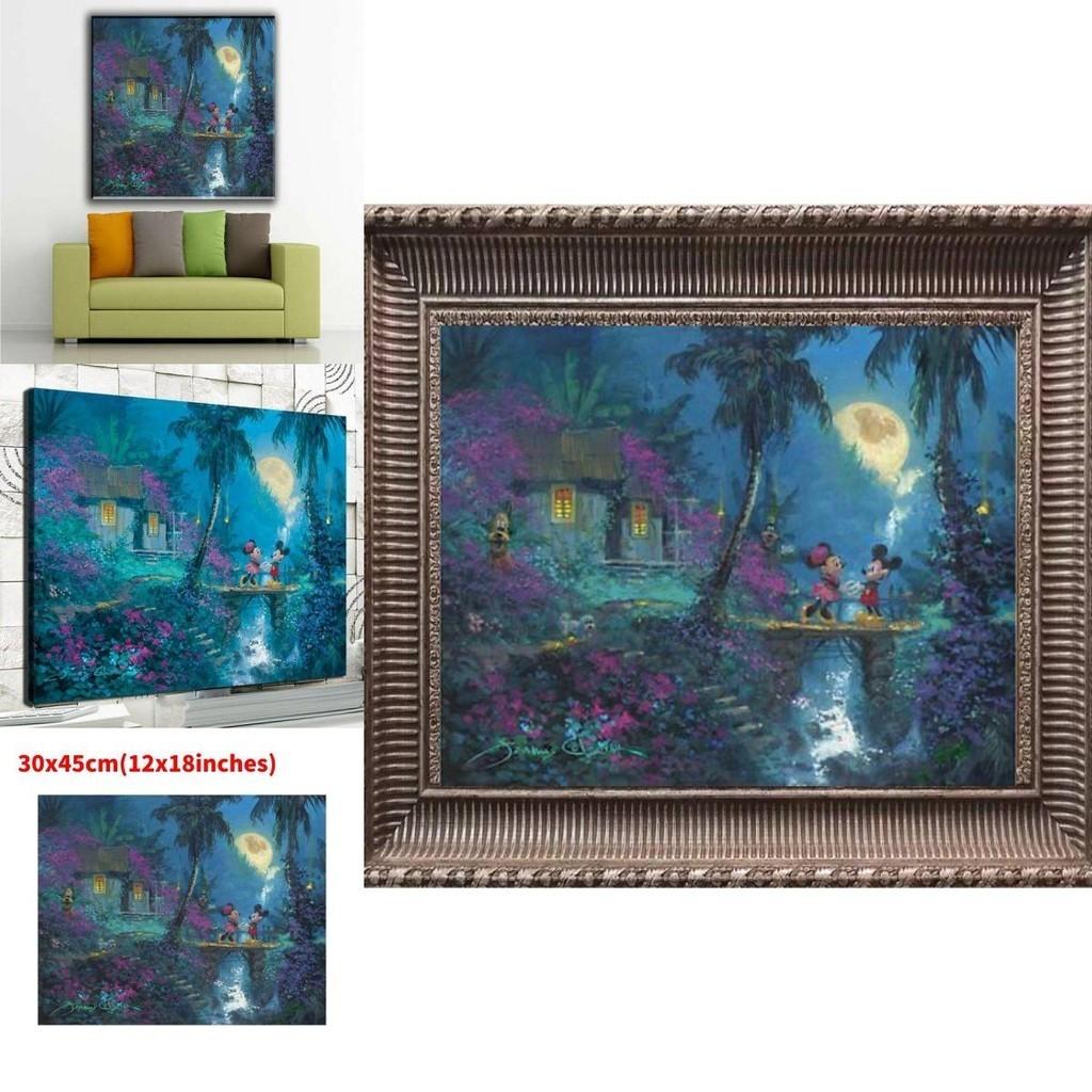 Meerjungfrauen-Prinzessin Leinwand-Wandkunst Modernes Märchen Schlafzimmer Kinderzimmer Dekorative Malerei Kernmaterial