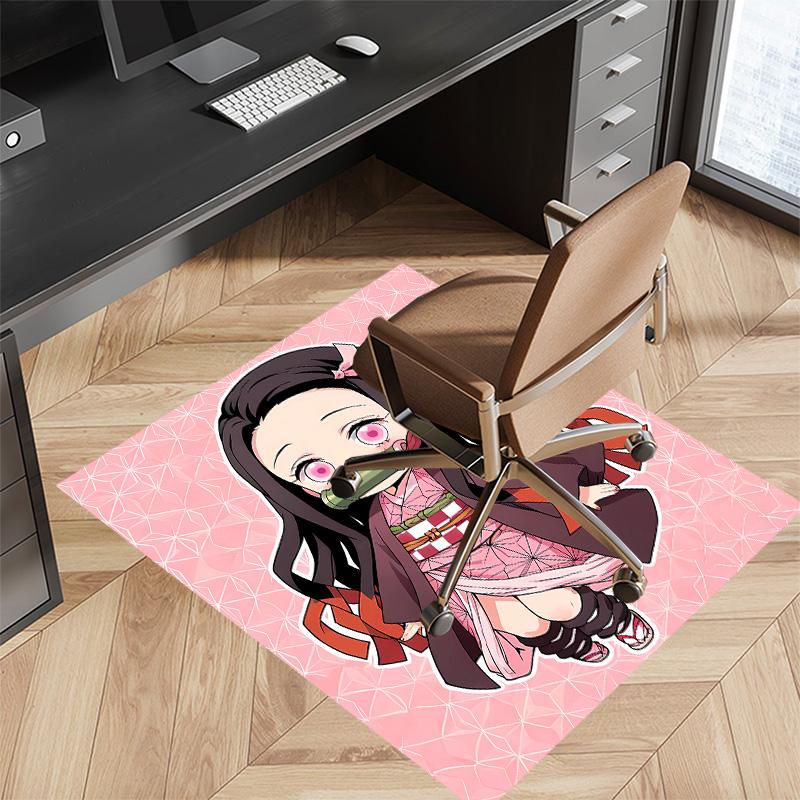 Demon Slayer Nezuko2 Printed Absorbent Washable Carpet, Non-Slip Bathroom Mats, Kitchen Rugs, Yoga Mat,Living Room Entrance, Camping Picnic Rugs