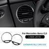 Real Soft Carbon Fiber For Mercedes CLS C219 2004-2010 Car Dashboard Central Control Air Vent Panel Trim Sticker Interior Parts
