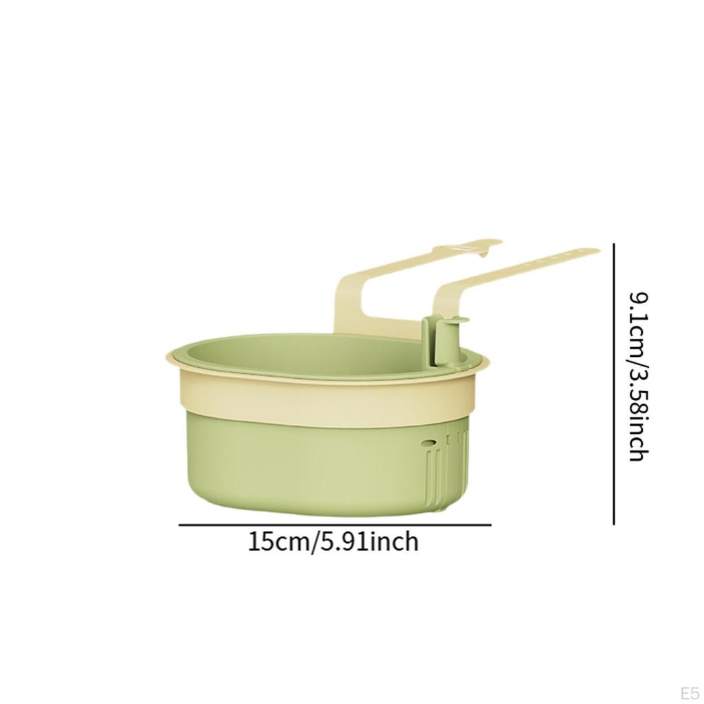 Faucet Hanging Strainer Draining Basket Easy To Install with Snap Space Saving Kitchen Sink Food