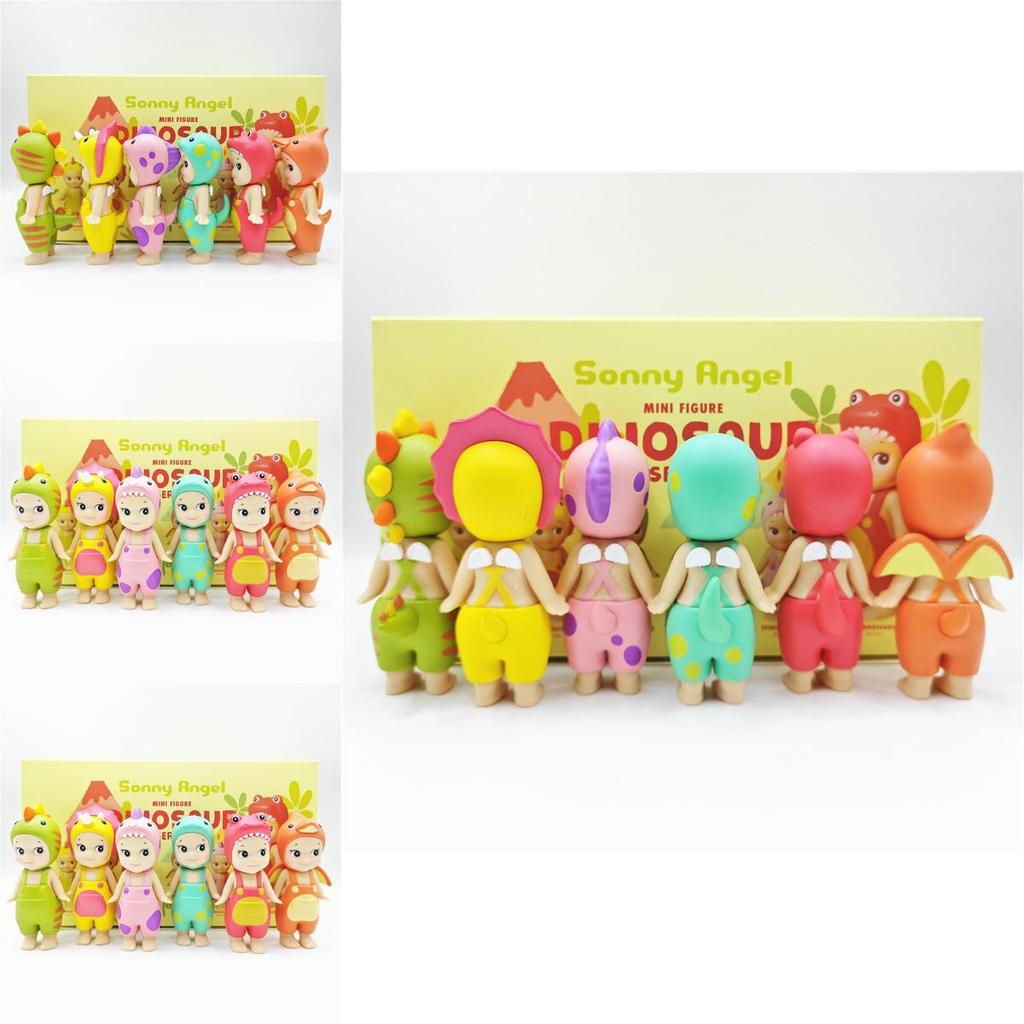 Dinosaur Collectible Pvc Angel Figures Blind Box Set Features Triceratops And Trex