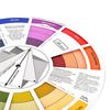 1 buc. 12 carton de hârtie de culoare pentru tatuaj roată de culoare cerc tatuaje cromatice pentru sprâncene design unghii materiale profesionale de machiaj pigment