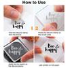 PVC Plastic Stamps for DIY Scrapbooking Photo Album Decorative Cards Making Stamp Sheets Bees Pattern 16x11x0.3cm