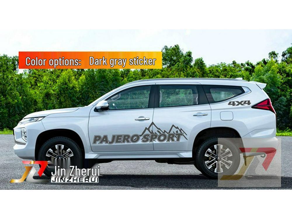 Autocolante Caroserie Mitsubishi Pajero Sport: Autocolante Dungi de Cursă & Bară de Culoare Personalizată