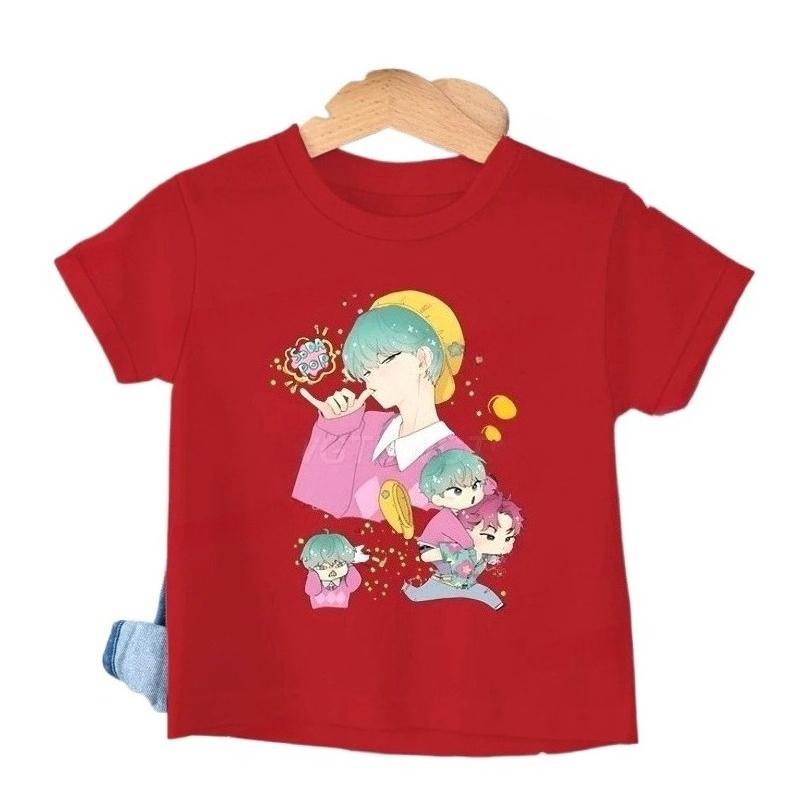 Summer Short Sleeve KPop Demon Hunters Saja Boys Print T-shirts Girl Comfortable Short Sleeves Casual T-shirt