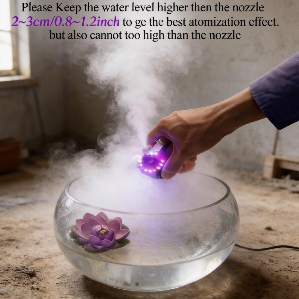 Humidifier Parts Plastic 12led Lights Water Fountain For Home Use