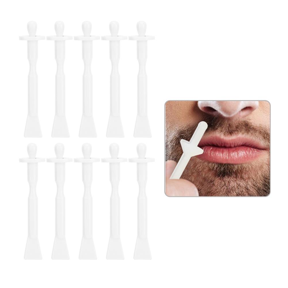 50pcs 2-In-1 Face Nose Hair Removal Wax Sticks Disposable Hair Removal Applicator Sticks