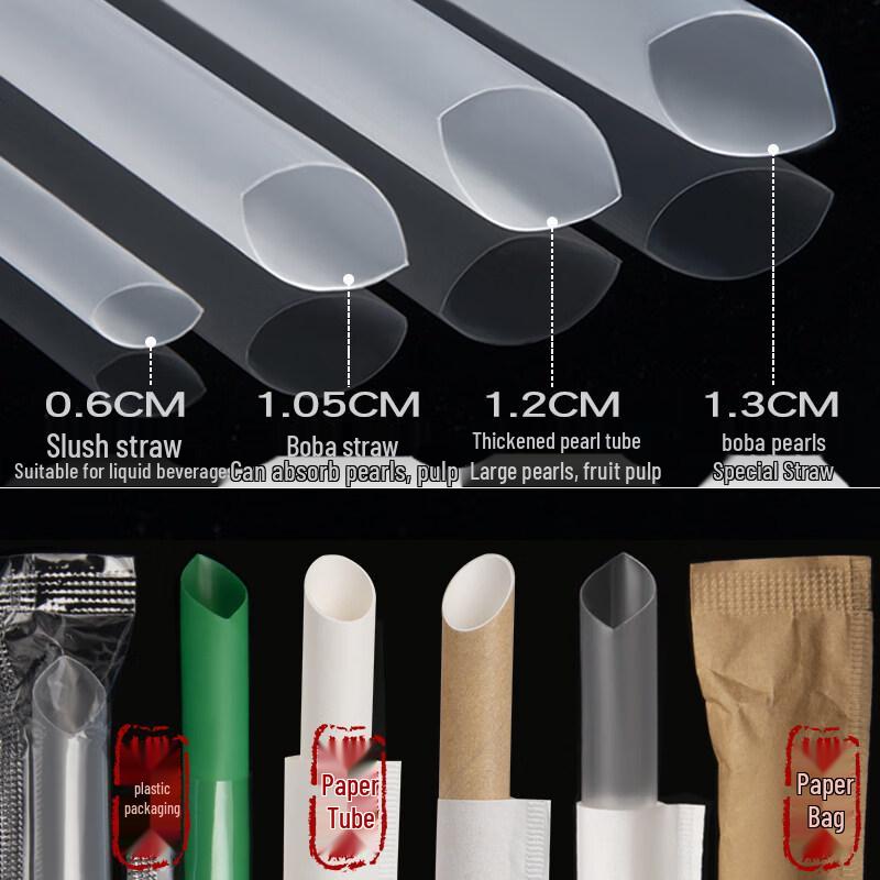ZISIZ Food-Grade Disposable Straws