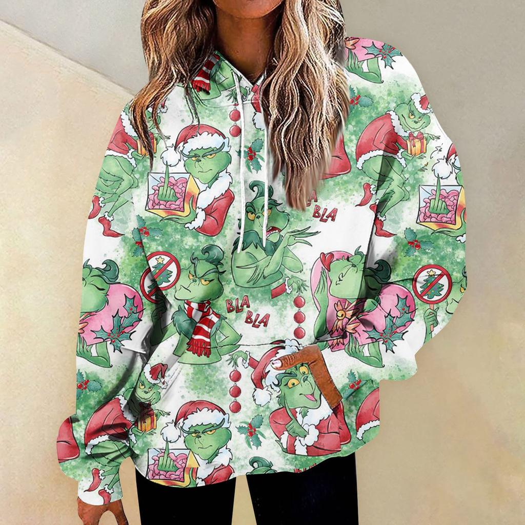 Women's Fashion Daily Versatile Casual Crewneck Sweatshirts Graphic Daily Long Sleeve Gradient Patchwork Printed Top Sweatshirts