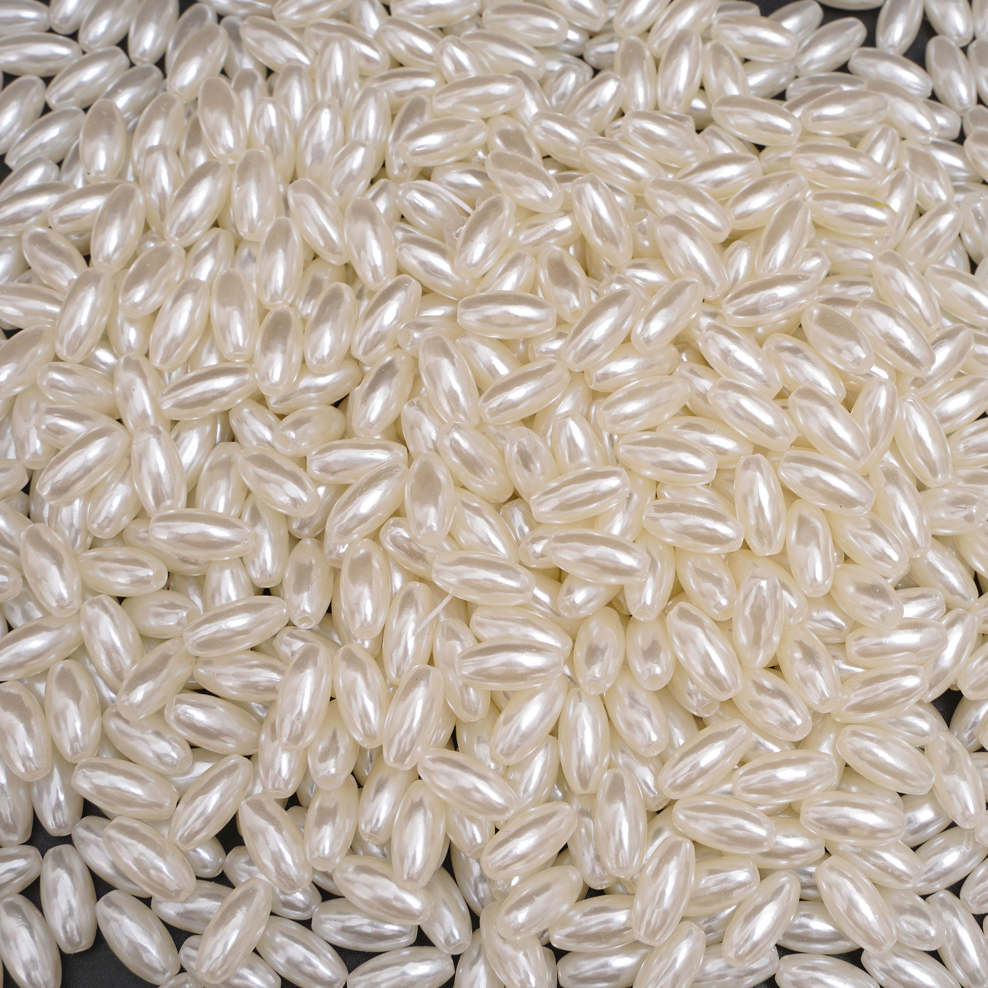 

50/100 шт. Белый высокояркий ABS искусственный жемчуг в форме капли воды, разбросанные бусины для самостоятельного изготовления браслетов, ожерелий и ювелирных изделий 6x12mm 2340pcs бежевый