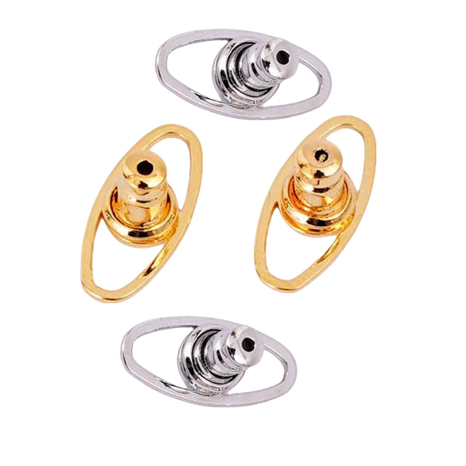 

Набор из 4 легких поддерживающих основ для серег, удобные в носке стабилизаторы для серег-пуссет, модные ювелирные застежки для женщин разноцветный