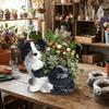 Modern Cute Ceramic Dog Vase Handmade Unique Succulent Pot Animal Shaped Bonsai Vase Office
