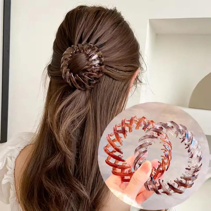 Fashion Girls Hair Claw Women Hairs Clamp Grab Barrettes Women High-quality Korean Tail Horsetail Buckle Hairing Clip Headwear