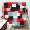 Patterned Polyester Shower Curtain - Stylish Bathroom Decor, Fashionable Bath Curtain with Various Artistic Designs