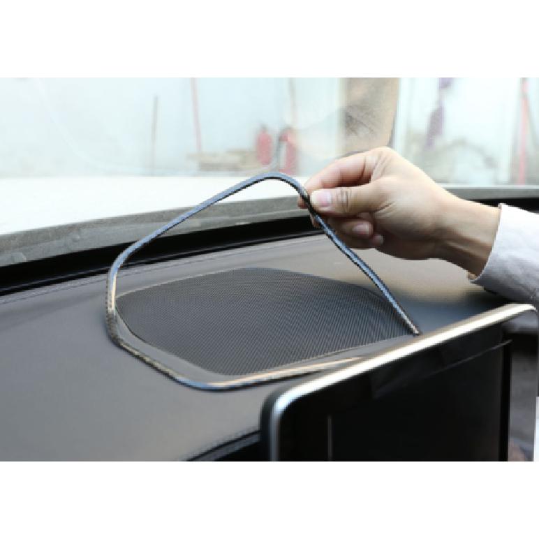 For Mercedes-Benz GLC 2016- Carbon Fiber Dashboard Speaker Frame Cover Trim