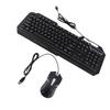 Wired Keyboard Mouse Combo 1200DPI RGB Light Ergonomic 104 Keys Aluminum Alloy Gaming Keyboard and Mouse Set for