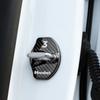 For Tesla Model 3 2023 2022  - 2017 Auto Accessories Car Door Lock Buckle Stickers Cover Door Lock Black Aluminium
