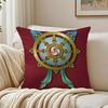 Buddhist Reincarnation Print Six Paths of Reincarnation Cushion Cover Linen Pillowcase Soft  for Sofa Bed Home Room Decor