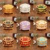 Vintage Creative Jewelry Box With Flower Design For Wedding Gift And Travel Storage