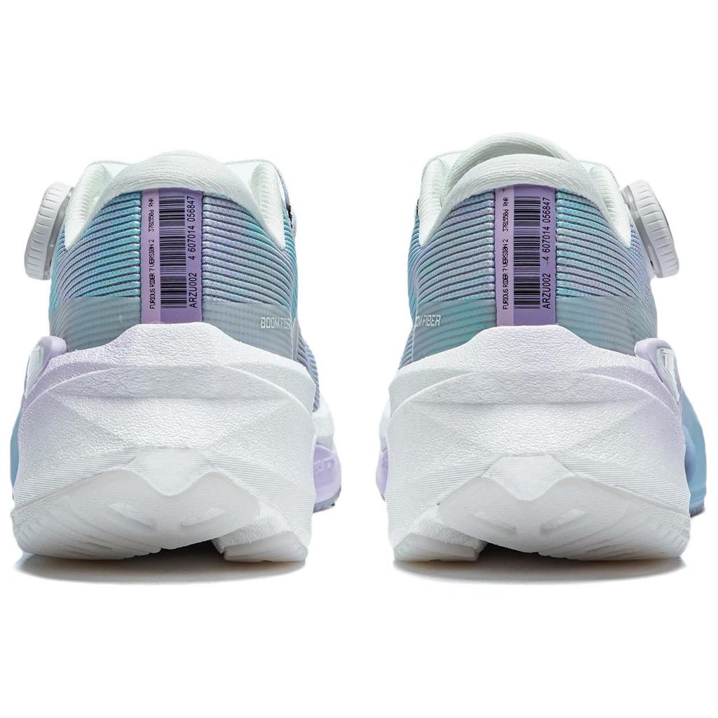 New LiNing Furious Rider 7.0 PRO V2 Anti Slip Wear Resistant Low Top Casual Running Shoes Women's Blue Purple ARZU002-3