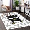 Office Rug Penguin, Cartoon Anti-Slip Rug, Machine Washable for Living Room, Bedroom, Office, Multiple Sizes, Bedroom Mat, Decorative Mat, Durable Mat