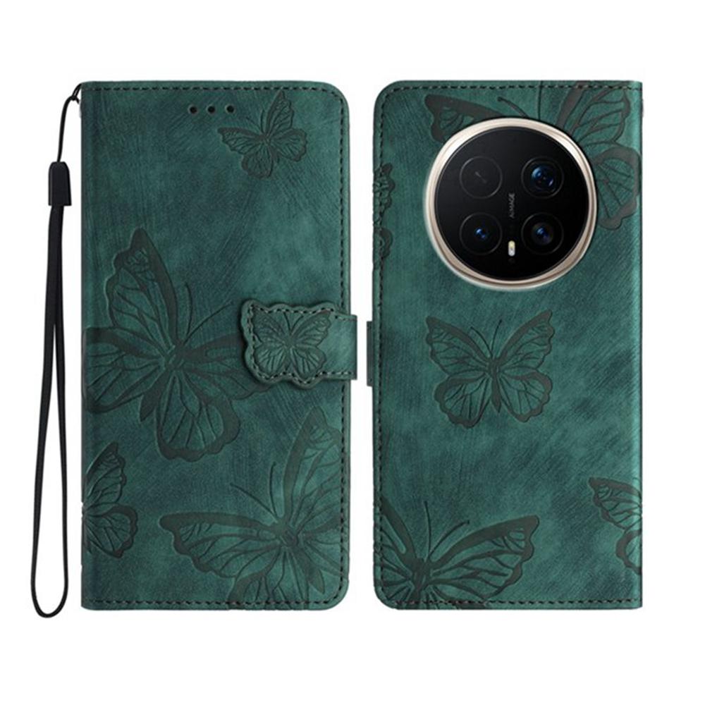 

For Honor Magic8 Pro 5G Case Butterfly Design Flip Wallet Leather Phone Cover Skin-Touch