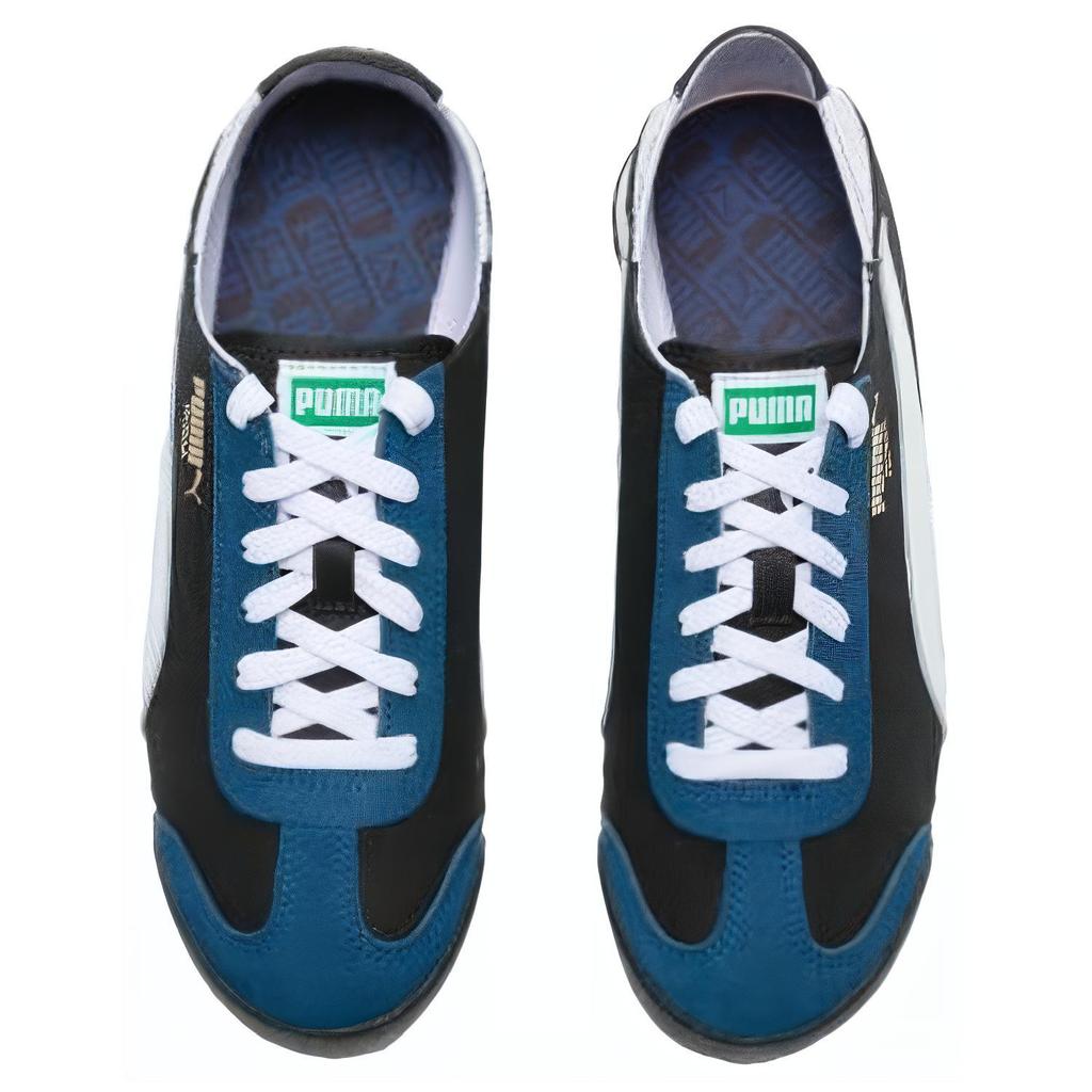 Puma Roma Mulo Versatile Pelle Scamosciata Retro Casual Durevole Traspirante Scarpe Lifestyle Basso Profilo Sneaker Unisex Nero Bianco 398332-03