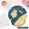 Fumade Astronaut Bear Silicone Mouse Pad with Wrist Rest