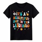 

Beautiful Day In The Laborhood Nurse T-Shirt, Retro OB Nurse Graphic Tee S