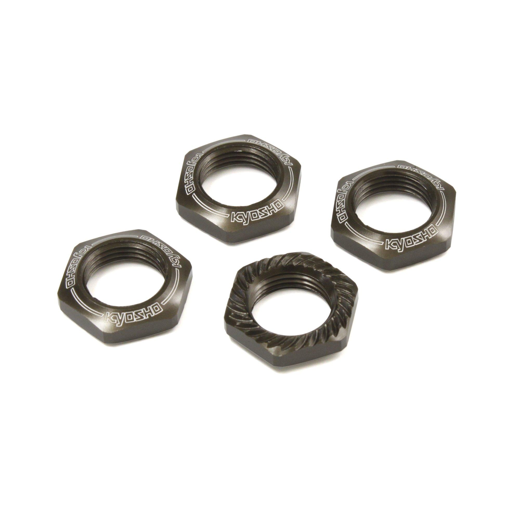 

Kyosho Gunmetal Wheel Nuts with for Radio Control IFW472GM (4-Pack) Serrations, Cars,