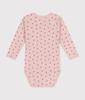 Long sleeve matching body A0B9I Light 1 month 54cm [Petit Bateau] pink/pink