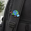 Earth Enamel Lapel Pin, Protecting The Earth Metal Brooch Pin for Backpacks, Clothing, Bags, Hats, Earth Day Gifts for Women Men