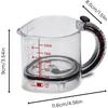 4-In-1 Adjustable Measuring Cup Multi-Functional Measuring Cup with Scraper-Style Seal Base Measurings Cube Cups for Cooking