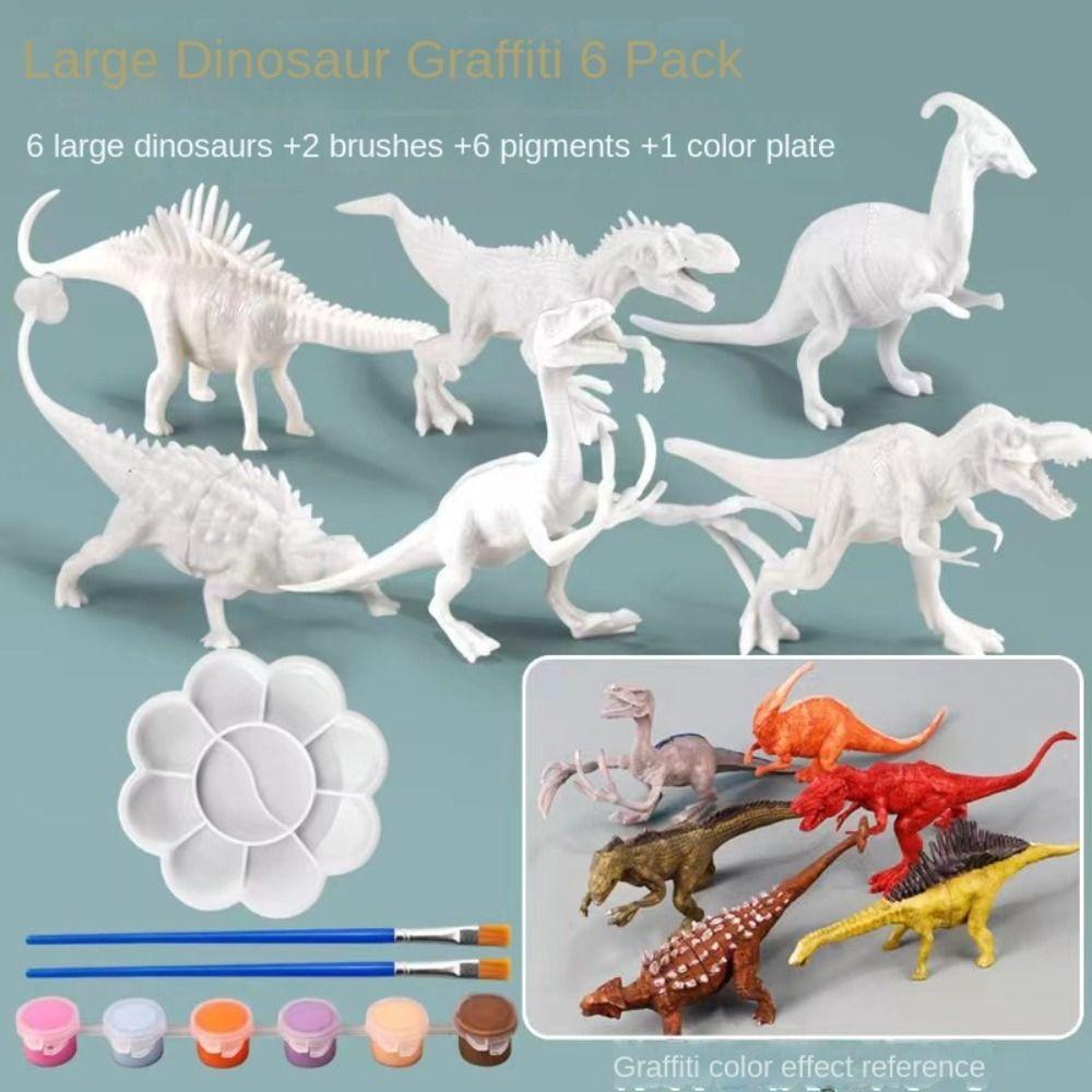 DIY Painting DIY Painting Animal Dinosaur Doll Hand-made Graffiti Dinosaur  Art Supplies