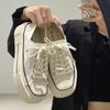 Canvas Shoes Women's Spring New Versatile Thick-soled Heightening Little White Shoes Casual Board Shoes Cookie Shoes