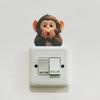 Surprised Cartoon Monkey Switch Sticker Cute Playful Wall Decal for Kids Bedroom Playroom Nursery Self-Adhesive Easy Install