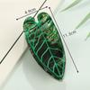 Elegant Hair Clips with Leaf Design Eco-friendly Acetate Material