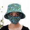 Sunscreen sun hat, mask integrated face cover, dust-proof ultraviolet light outdoor tea picking sun hat, small fragrance and versatile